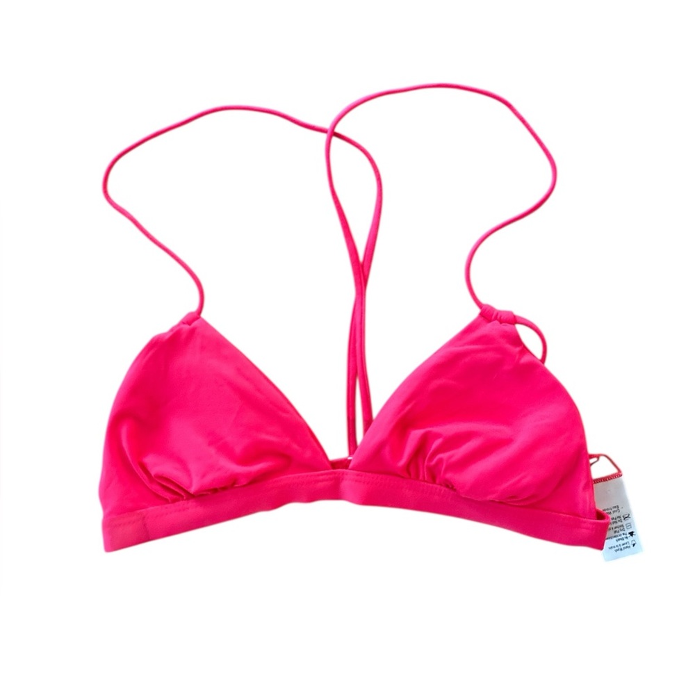 L*Space Hot Pink Bikini Top sz XS